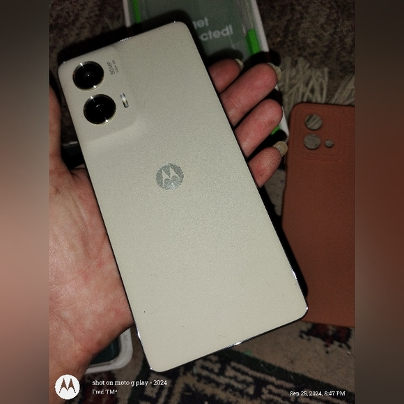 Motorola Moto g stylus 5g 2024 caramel latte nude phone NEW 2 free cases - Picture 3 of 8